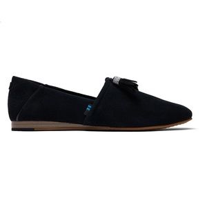 Toms || NWT || Black Suede Kelli Flats